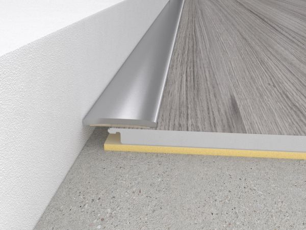 Preview: 186cm Übergangsprofil | selbstklebend | Silber gebürstet