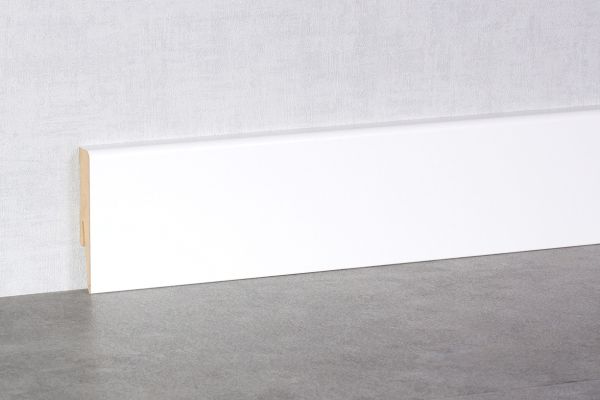 Preview: Weiße Sockelleiste - 80mm Cube